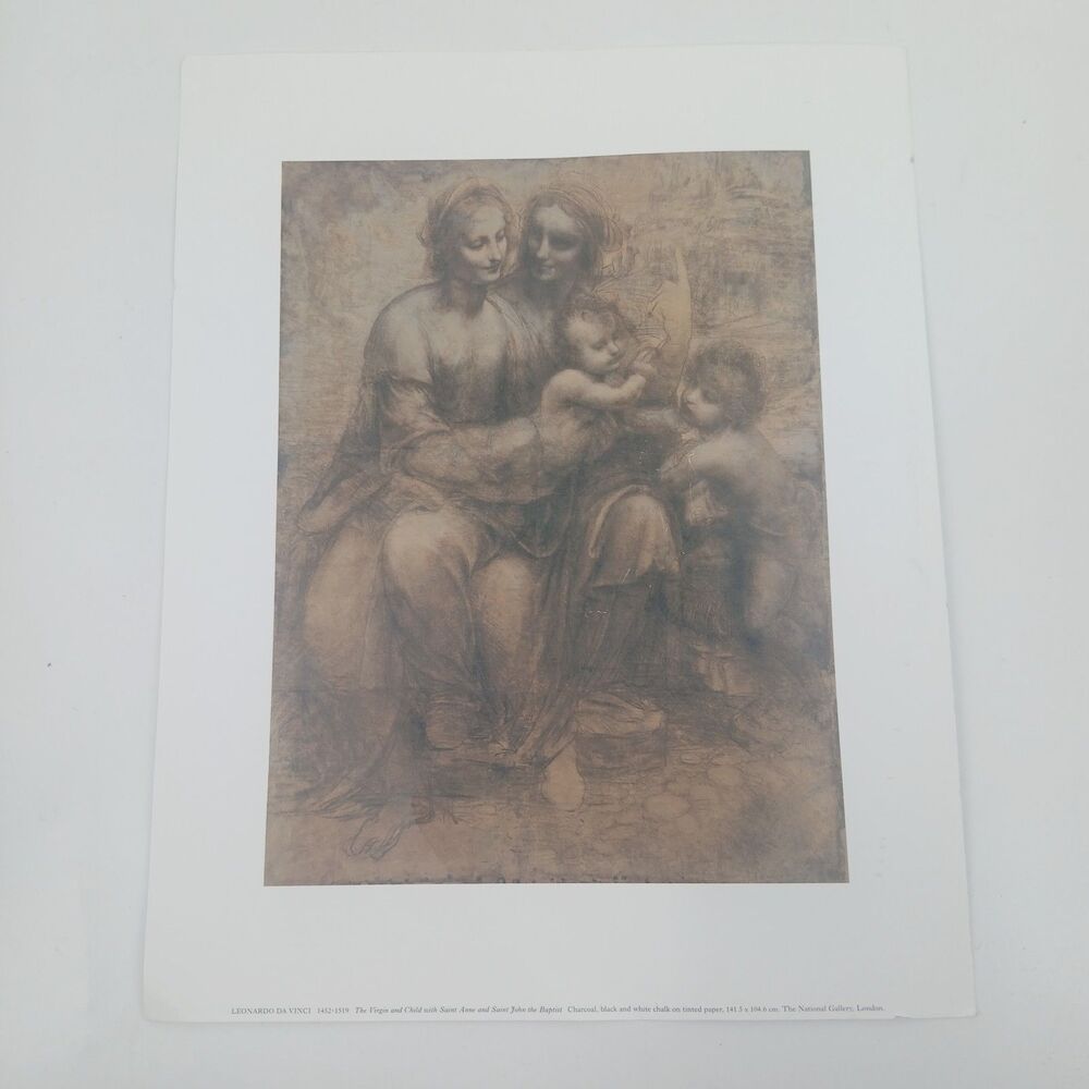 Vintage Antique Print Religious Mythology Scene